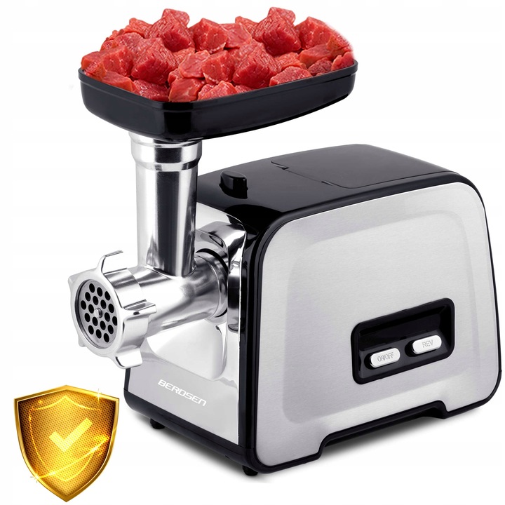 Maszynka do mielenia mięsa Berdsen 1200W Komplet nasadek i sitek