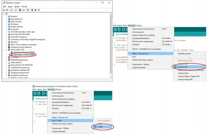 Moduł ACS ATMEGA328 Kompatybilny z Arduino UNO