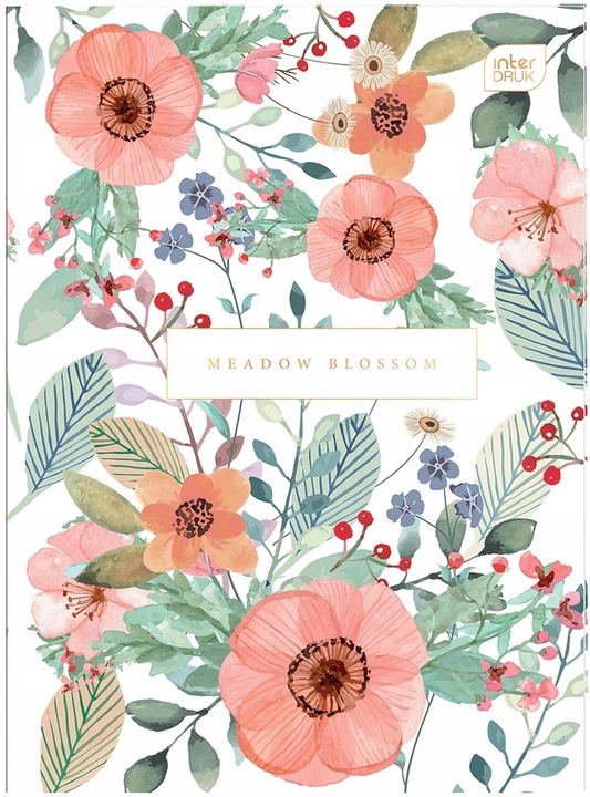 ZESZYT A4 60kart KRATKA MIX OKŁADEK INTERDRUK x5