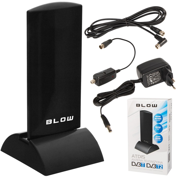 ANTENA AKTYWNA MOCNA TV DVB-T MUX 4K LTE DO TELEWIZJI NAZIEMNEJ DVB-T2