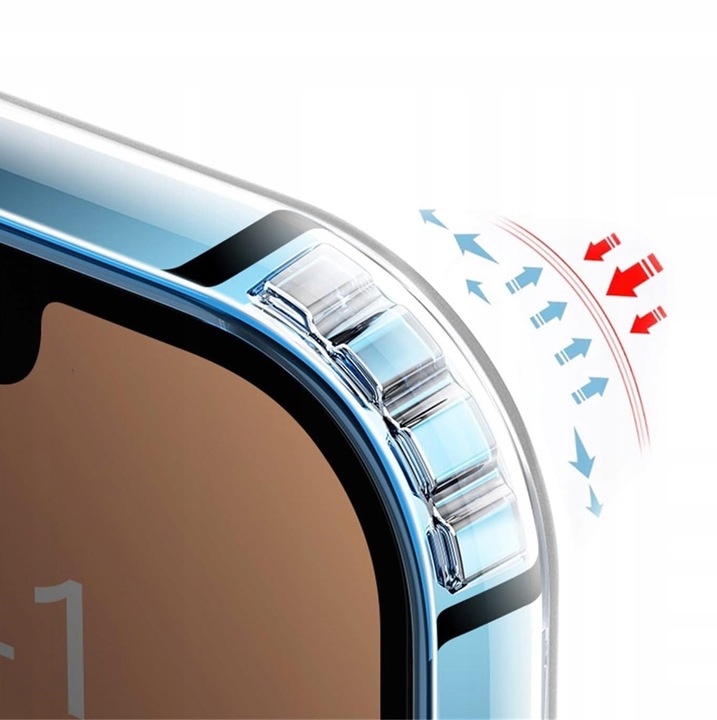 Etui Do iPhone 13 + Szkło 9H WZMACNIANE 360° do MAGSAFE CLEAR CASE