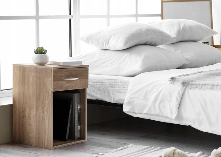 SZAFKA NOCNA STOLIK NOCNY jedna SZUFLADA 48cm SYPIALNIA SALON BIURO