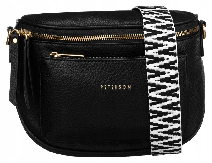 Torebka damska saszetka crossbody listonoszka miejska modna suwak PETERSON