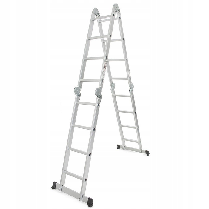 DRABINA aluminiowa składana przegubowa wielofunkcyjna 4x4 + podest