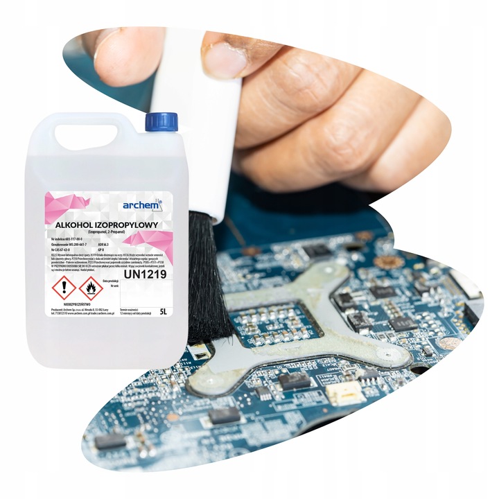 Alkohol Izopropylowy IPA 5L – Izopropanol czyszczenie Elektroniki, PCB