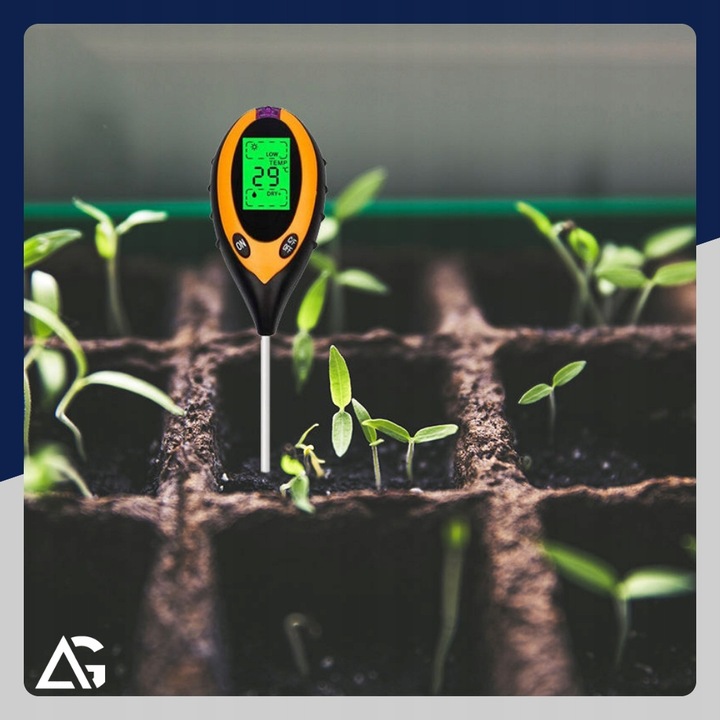 KWASOMIERZ GLEBOWY TESTER PH GLEBY PODŁOŻA ZIEMI MIERNIK WILGOTNOŚCI