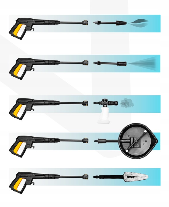 MYJKA CIŚNIENIOWA 2000W 230BAR ALUMINIOWA POMPA SZCZOTKA T-RACER WĄŻ