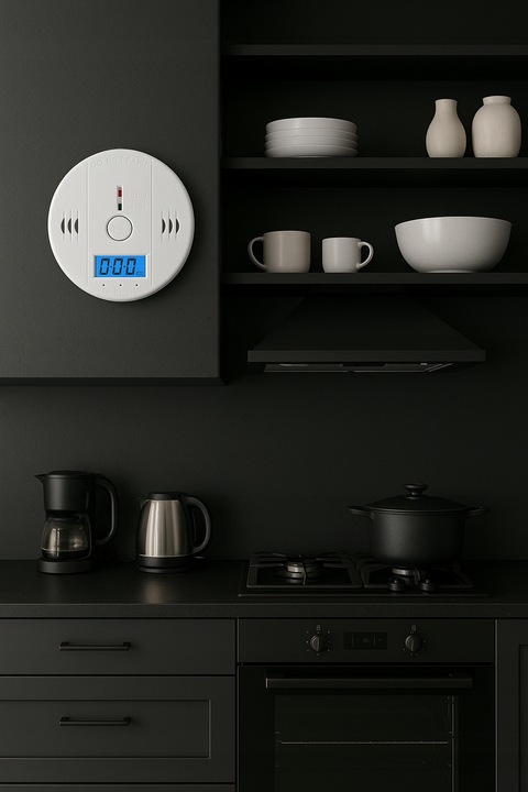 CZUJNIK CZUJKA CZADU TLENKU WĘGLA - CO- BEZPRZEWODOWY GŁOŚNY RIWALL