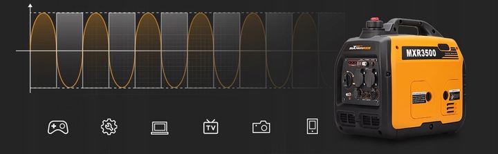 3.5KW Generator Inwerter przenośny jednofazowy Maxpeedingrods benzyna