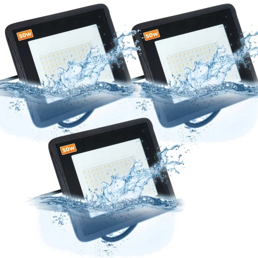 Naświetlacz Halogen LED 3x 50W + statyw budowlany