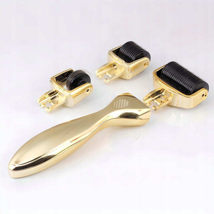 DERMA ROLLER 0.5/1/1.5mm 3W1 DERMAROLLER TYTAN MEZOTERAPIA IGŁOWA DO TWARZY