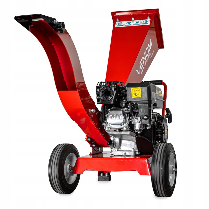 MOCNY ROZDRABNIACZ DO GALEZI SPALINOWY MAX 60MM SILNIK 212CC 2xNÓŻ