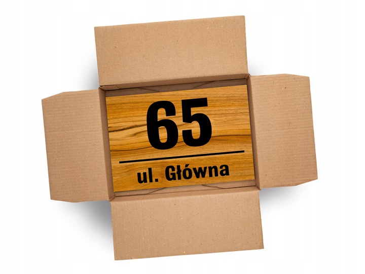 Tabliczka Tablica ADRESOWA ALUMINIOWA Numer domu