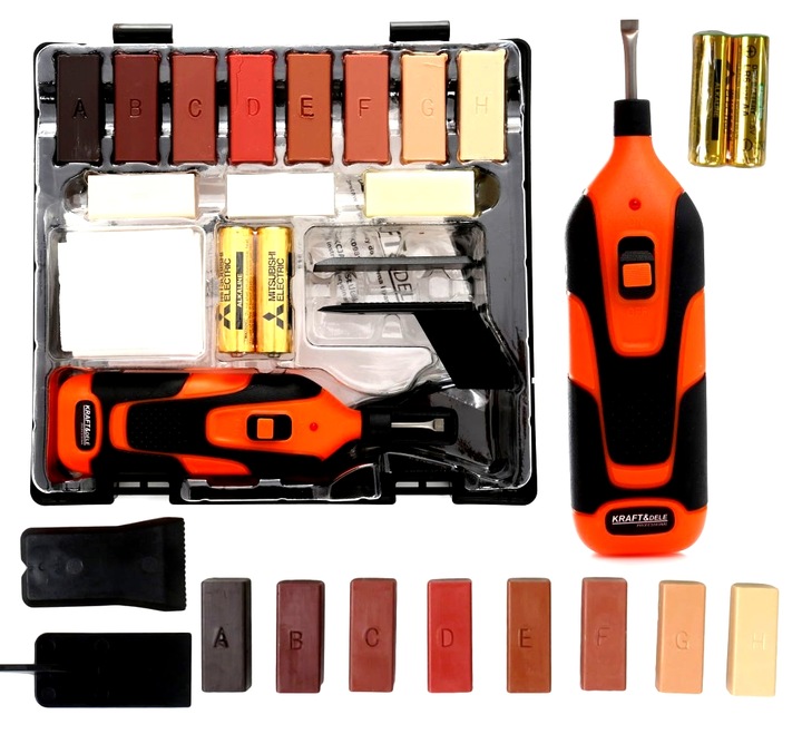 Zestaw do naprawy paneli mebli wosk naprawczy KD981