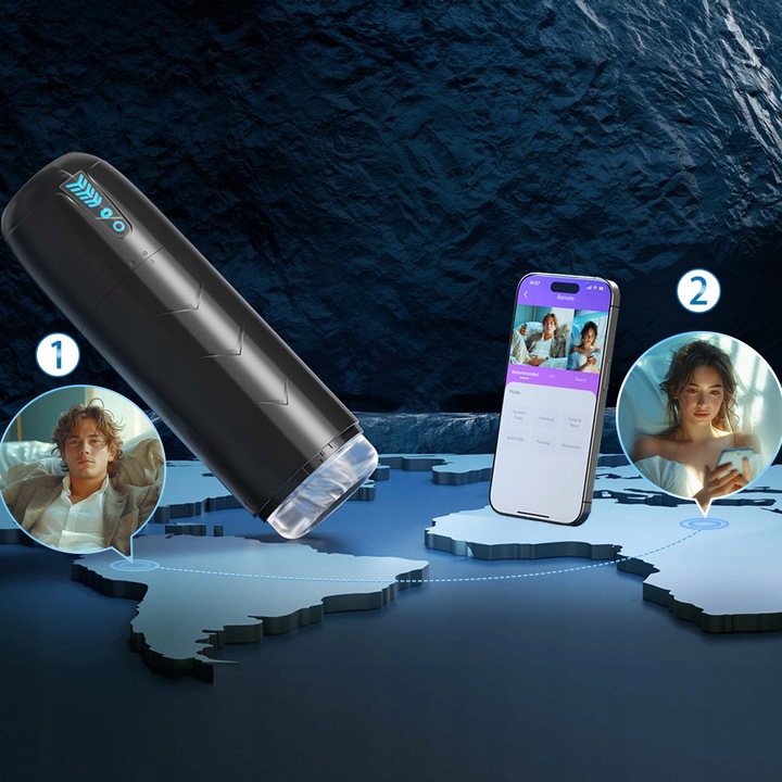 Męski automatyczny masturbator Męski awansujący 14 trybów ssania Obrót APP