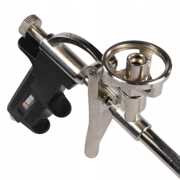 PISTOLET DO PIANKI PIANY MONTAŻOWEJ METALOWY MOCNY BLACK