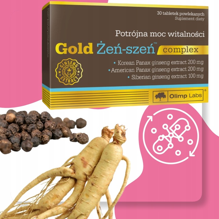 Gold Żeń szeń complex suplement diety 30 tabletek Olimp laboratories