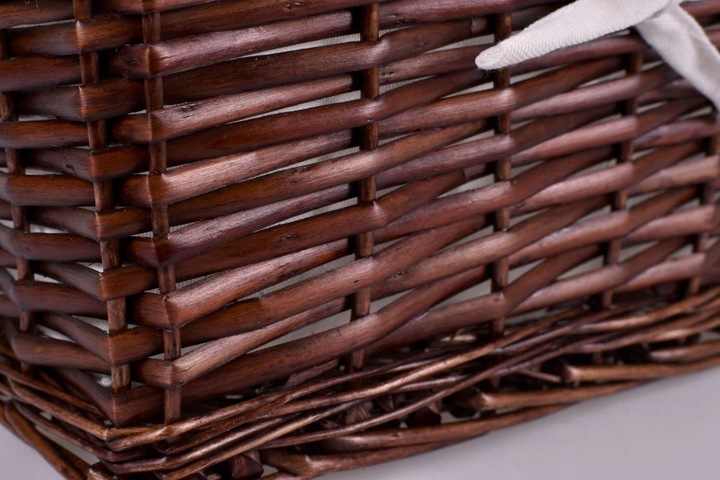 KOSZYK KOSZ WIKLINOWY BRĄZOWY KOSZYCZEK POJEMNIK DO PRZECHOWYWANIA 30