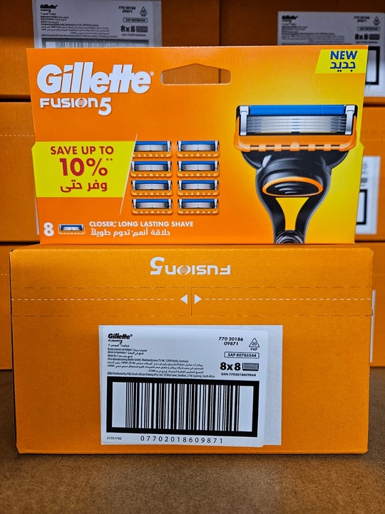 Gillette FUSION5 12 sztuk wkłady do golarki wkłady