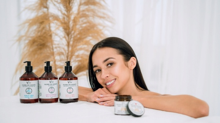 OLEJEK DO MASAŻU VCEE NATURALNY ROSE&LAVENDER 200 ML PRO