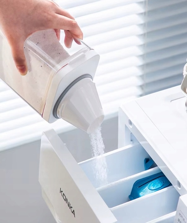 POJEMNIK ORGANIZER DOZOWNIK Z MIARKĄ NA PROSZEK PŁYN DO PRANIA