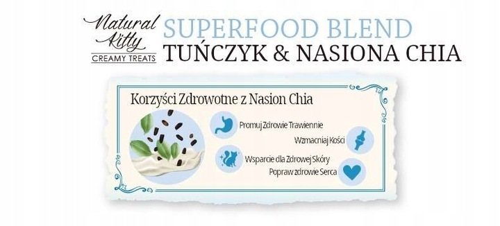 Natural Kitty Premium Tuńczyk & nasiona chia x 12