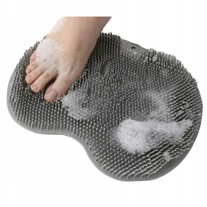 MYJKA MASAŻER DO MYCIA CIAŁA STÓP PLECÓW Z SILIKONOWĄ SZCZOTKĄ