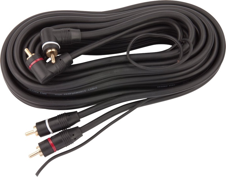 Ground Zero GZCC 5.3X 5 metrów 500cm z remote Kabel przewód RCA CINCH