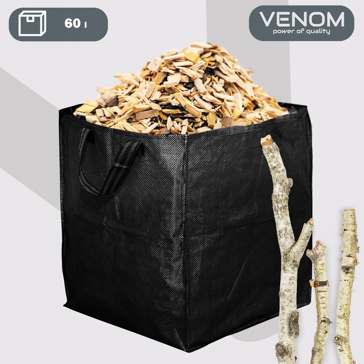 ELEKTRYCZNY ROZDRABNIACZ VENOM RĘBAK DO GAŁĘZI PRO MOCNY SILNIK 2X