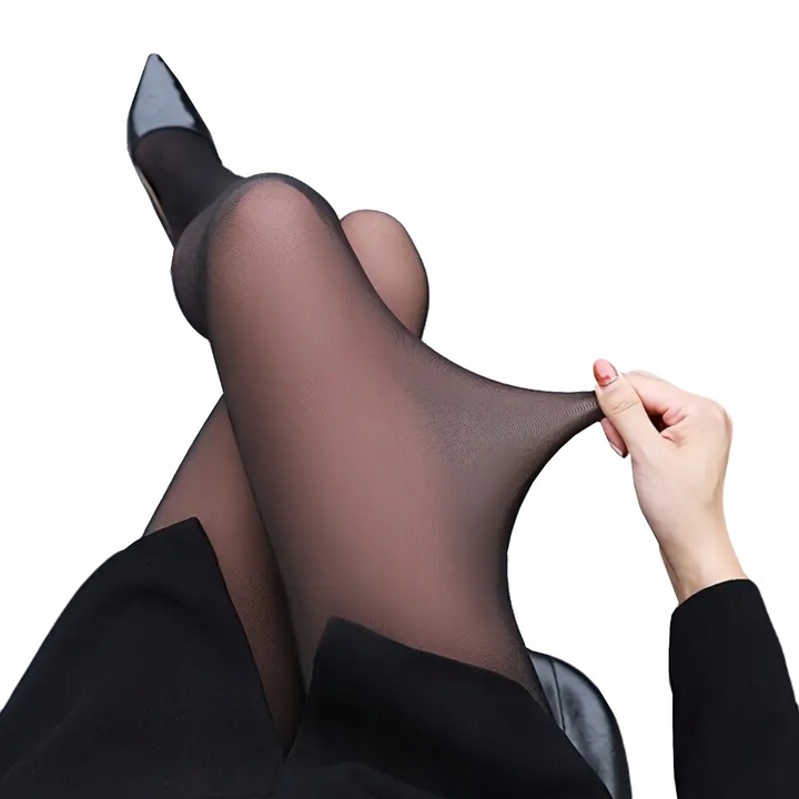 CIEPŁE RAJSTOPY DAMSKIE KRYJĄCE 80 DEN MODELUJĄCE GRUBE TERMICZNE CZARNE