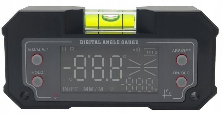 POZIOMNICA ELEKTRONICZNA CYFROWA 4x90° MAGNETYCZNA Z KĄTOMIERZEM