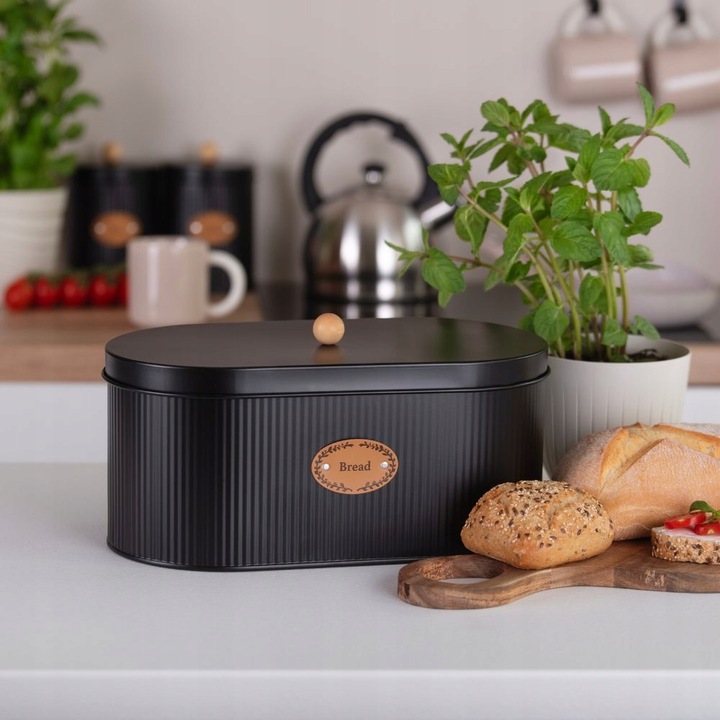 Pojemnik na pieczywo SIMO czarny chlebak