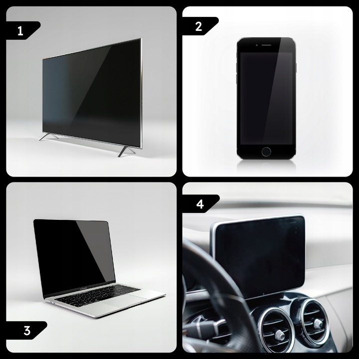 PŁYN DO CZYSZCZENIA EKRANÓW TV LCD LCD MONITORÓW ZESTAW Z MIKROFIBRĄ x3