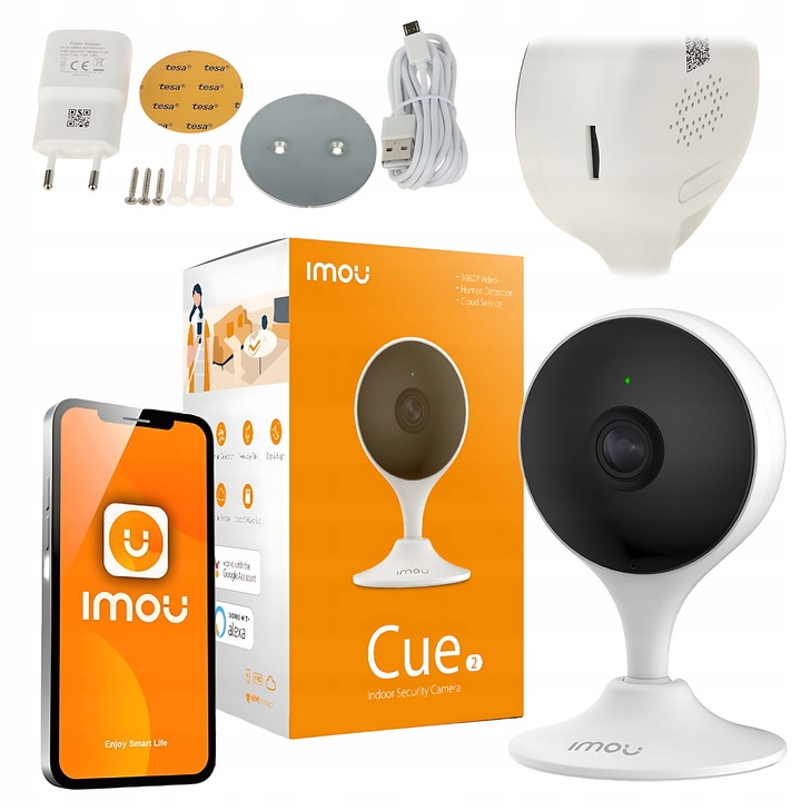 Imou Kamera Ip Wewnętrzna Cue 2 1080p Monitoring Domu Wi-fi Microsd
