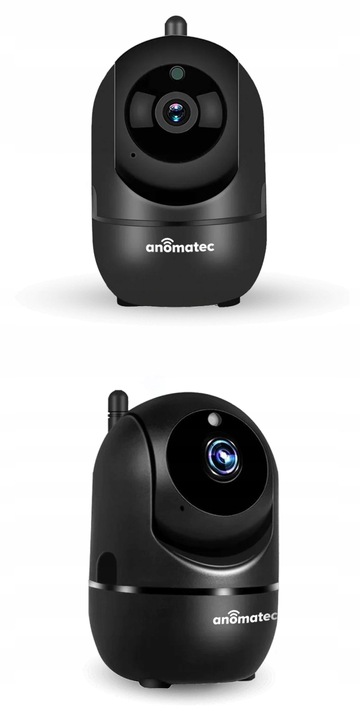 CZARNA KAMERA BEZPRZEWODOWA WIFI 4MPX WEWNETRZNA NIANIA IP APLIKACJA TUYA