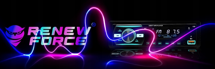 RADIO SAMOCHODOWE BLUETOOTH 1-DIN 2X USB AUX MP3 CZYTNIK KART SD LCD