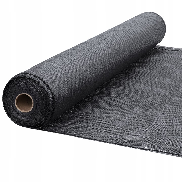 Szara siatka cieniująca 90% 1,5x10 balkonowa, płot