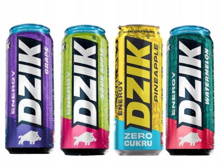 Napój energetyczny Wk Dzik Energetyk Grape 500 ml energy WKDZIK 12 szt zero