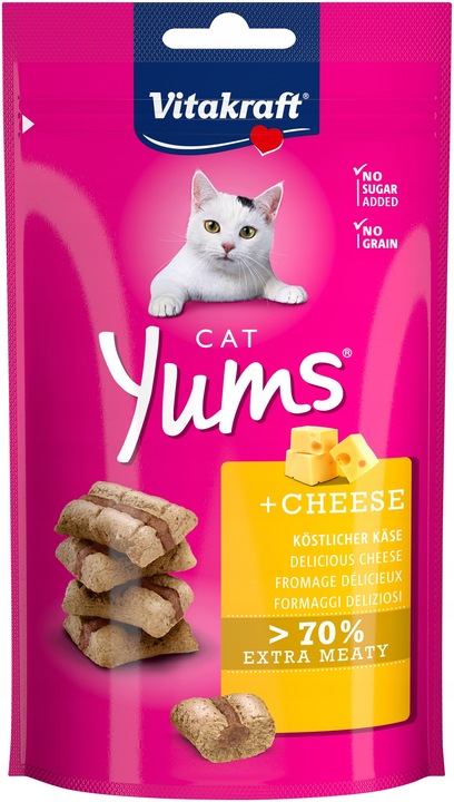 PRZYSMAK DLA KOTA smakołyki MIX SMAKÓW ciastka VITAKRAFT CAT Yums 10x 40g