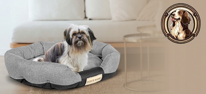 Legowisko dla Psa Posłanie Koszyk Wodoodporne + Imię 100x75cm Różne