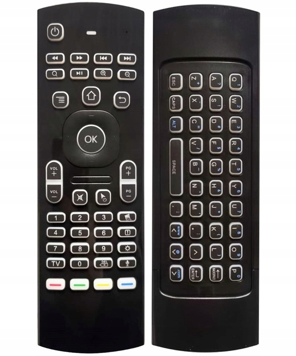 MX3 Podświetlana Myszka Zdalna 2.4G Bezprzewodowa klawiatura dla Android TV