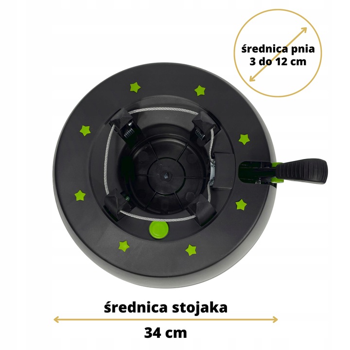 Stojak choinkowy KAMAI START 2 PRO NATURE do drzewka 2,5m NET