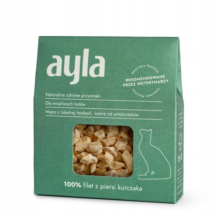 Przysmaki dla kota AYLA Delight Filet z piersi kurczaka Liofilizowane
