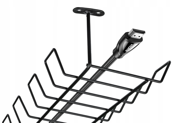 ORGANIZER KABLI POD BLAT KOSZYK PÓŁKA NA KABLE