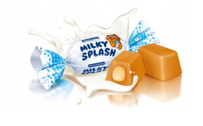 Roshen Milky Splash Cukierki Mleczne Toffi 1kg