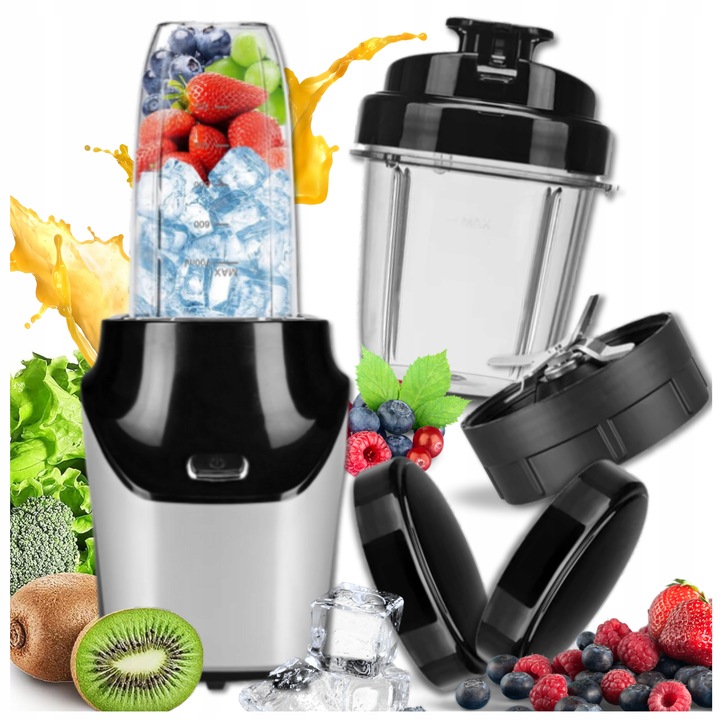 Blender kielichowy do SMOOTHIE KOKTAJLI MŁYNEK 1000W