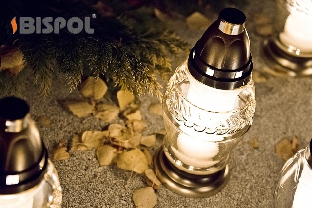 Wkłady do zniczy Bispol parafinowe 3 dni palenia wysokość 14,5 cm - 8 szt