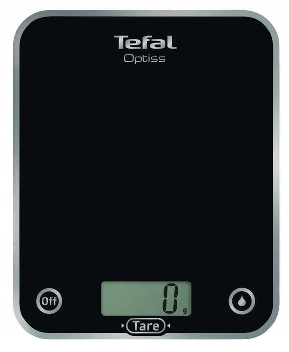 Waga kuchenna Tefal Optiss BC5005V0 Czarne szkło hartowane 5kg do