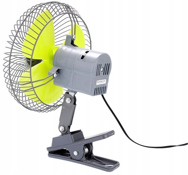 WENTYLATOR WIATRAK SAMOCHODOWY Z KLIPSEM 24V 20CM DO SAMOCHODU CIĘŻAROWEGO