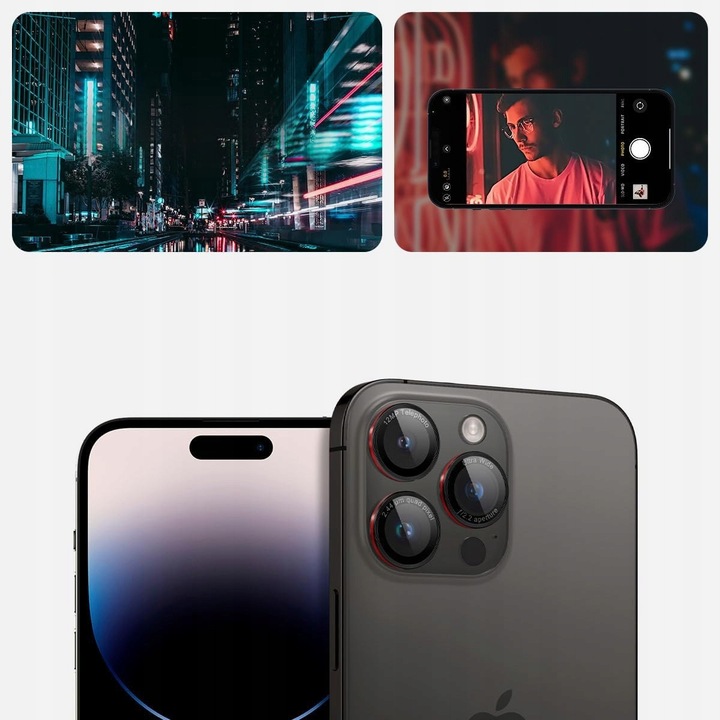 Osłona aparatu szkło do iPhone 16 Pro /15 Pro/14 Pro/ Max, Spigen Optik Pro